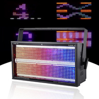 Luz Estroboscópica LED RGBW de Alta Potencia QSE Lighting de 400W, Control de Píxeles de 3 Secciones, DMX512, para DJ, Discotecas, Conciertos y Eventos en Vivo