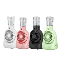 Ventilateur de brumisation personnel F6 compact, ventilateur de table portable USB avec pulvérisation fine pour chambre, bureau, camping, voyage