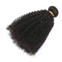 Paquets de cheveux humains brésiliens en gros, paquet de cheveux humains non traités Afro Kinky Curly 4a 4b 4c alignés sur les cuticules
