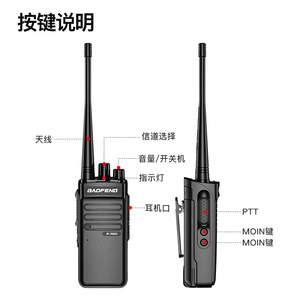 Radio portátil Baofeng BF-6600 con batería recargable, largo alcance, FM analógico, para uso comercial. - Product Image 1