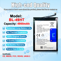 Batterie de téléphone portable de haute qualité en gros pour Tecno Spark 6 Camon 16 KE7 CE7 BL-49HT 5000mAh Batterie d'origine Fabricant