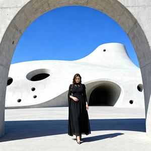 Luxury Handmade Embroidery Polyester <b>Abaya</b> Elegant Maxi Dress with Breathable Premium Fabric for Muslim Women Wholesale Supplier - Product Image 4