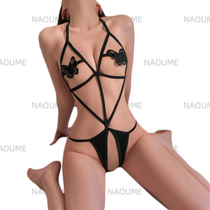 فراشة حبال مثير ملابس داخلية جوفاء بذلة نسائية موحدة مثير ملابس داخلية نسائية مغر العاطفة بيجامة ألعاب جنسية للنساء - Product Image 4