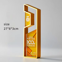 Trophée créatif en métal étoile à cinq branches de haute qualité trophée de plaques de médailles de cristal avec image pour le prix de la compétition