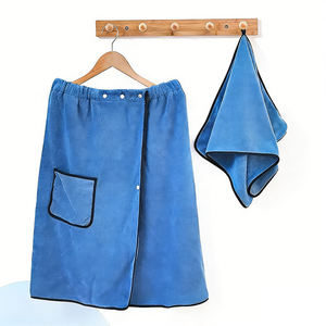 <span class=keywords><strong>Accappatoio</strong></span> in pile corallo da <span class=keywords><strong>uomo</strong></span>, molto venduto, asciugamano indossabile, regolabile, traspirante, morbido e assorbente, per bagno, spa, sauna, nuoto. - Product Image 1