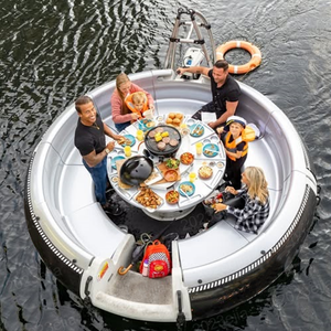 Barca Elettrica Galleggiante Commerciale ad Alto ROI per BBQ e Feste, con Tettuccio Parasole, Ideale per Noleggio in Parchi Acquatici e Luoghi Panoramici - Product Image 6