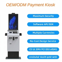 Kiosco de Pago de Autoservicio con Pantalla Táctil Capacitiva de 27/32 Pulgadas, Soporte de Piso SDK, Dispensador de Tarjetas, Escáner de Pasaportes, Impresora A4, Efectivo