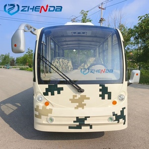 รถบัสไฟฟ้าชมวิวขนาดเล็ก 14 ที่นั่ง ลดราคาพิเศษ พร้อมบริการรับส่ง ใช้แบตเตอรี่ตะกั่วกรด/ลิเธียม โครงสร้างเหล็กชุบสังกะสีแบบจุ่มร้อน - Product Image 3