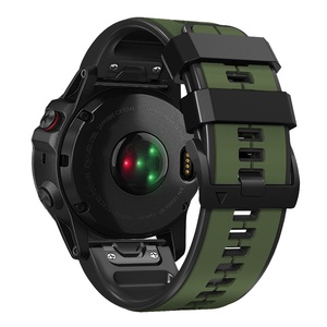 Correa de Reloj de Silicona de Doble Color de Liberación Rápida Upro para Garmin Fenix 8 7 6 5 22mm 26mm, Correa Deportiva Transpirable - Product Image 5