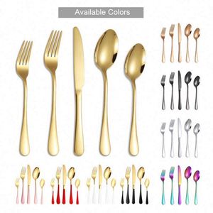 Bulk Luxury Gold Stainless Steel Cutlery Set Dinner Spoon Fork and Knife Set for Wedding Restaurant Hotel - Product Image 2