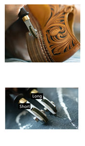 Machine à chaussures artisanale en cuir, fil de pavage, moletage, gaufrage, presse, roue roulante, outil, semelle, talon décoratif - Product Image 4