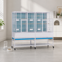 Nouvelle Cage d'élevage en Métal Grande Taille pour Perroquets et Pigeons, Compatible Canaris, Design Durable et Écologique