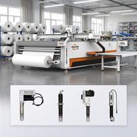 Mesin Pemotong Kain Nonwoven Otomatis CNC Flatbed, Peralatan Pemotong Tekstil Presisi untuk Bengkel Garmen