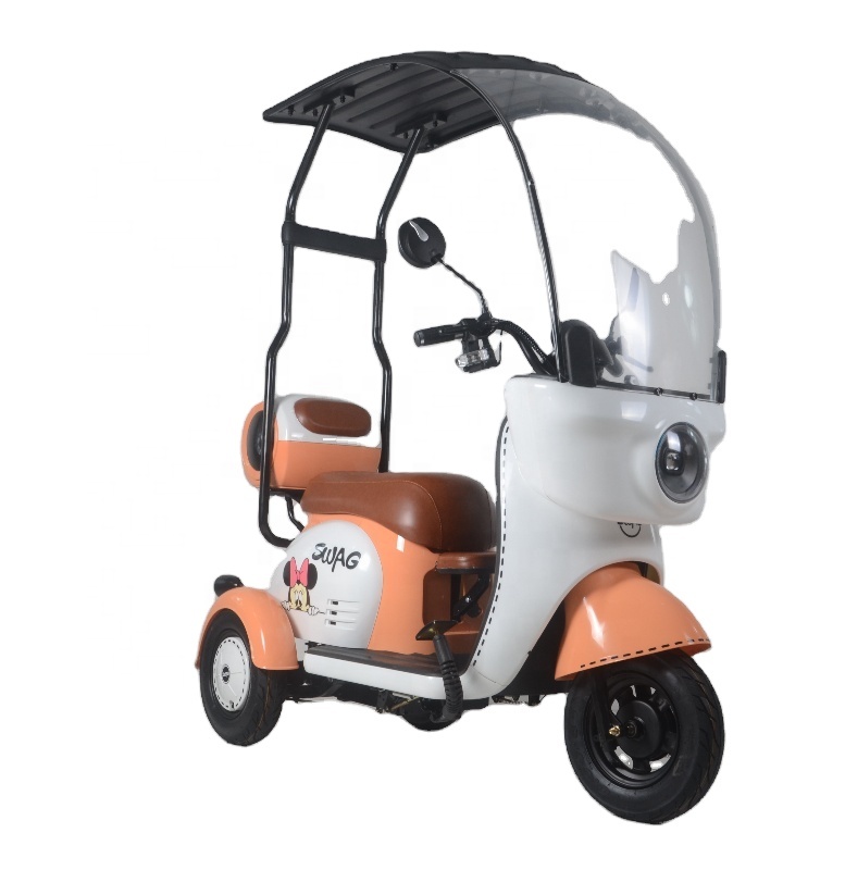 Wheel Scooter with Top Roof Durable Efficient Transport