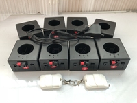 Dispositif de tir télécommandé sans fil à flamme froide à 8 signaux pour systèmes de fontaine de scène à effet spécial intérieur avec lumières de Fresnel