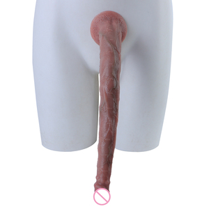 ดิ๊กโด้ซิลิโคนขนาด 35 ซม. XXL แบบมีจุกสุญญากาศ ให้สัมผัสนุ่ม พร้อมสเกลวัดขนาด ของเล่นผู้ใหญ่สำหรับความสุขทางทวารหนัก ใช้ร่วมกับกล้อง HD ได้ - Product Image 2