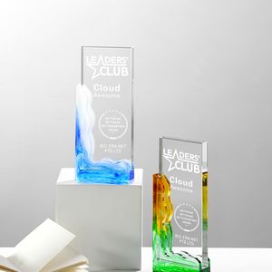 La targa del trofeo di cristallo creativo di nuovo arrivo assegna colori e modelli personalizzati che cantano e ballano il trofeo del campione della competizione - Product Image 2