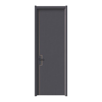 Ensemble de portes de chambre, porte intérieure, porte en bois massif sans peinture, porte en bois moderne pour salle de bain ou cloison de pièce.