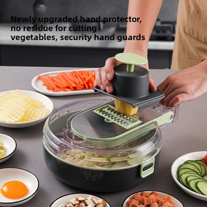 Cortador de verduras redondo de plástico multifuncional diez en uno para Manual de cocina para herramienta de drenaje transfronterizo de <span class=keywords><strong>Amazon</strong></span> - Product Image 4
