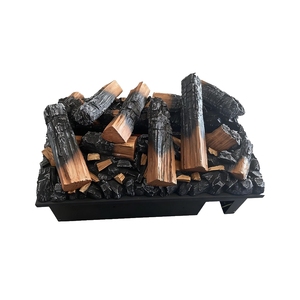 Cheminée électrique d'endroit du feu, bois de cheminée brûlant, cheminée de bureau - Product Image 6