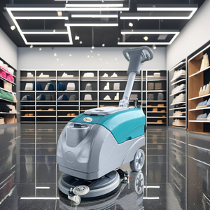 Mini autolaveuse automatique pliable pour magasins et supermarchés avec brosse centrale - Product Image 1