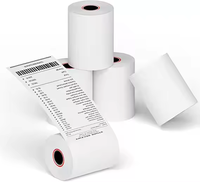 Vente directe, rouleaux de papier thermique noir sans BPA 57x40mm pour mini-imprimante, pour utilisation en caisse enregistreuse