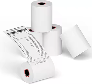 Vente directe, rouleaux de papier thermique noir sans BPA 57x40mm pour mini-imprimante, pour utilisation en caisse enregistreuse - Product Image 1