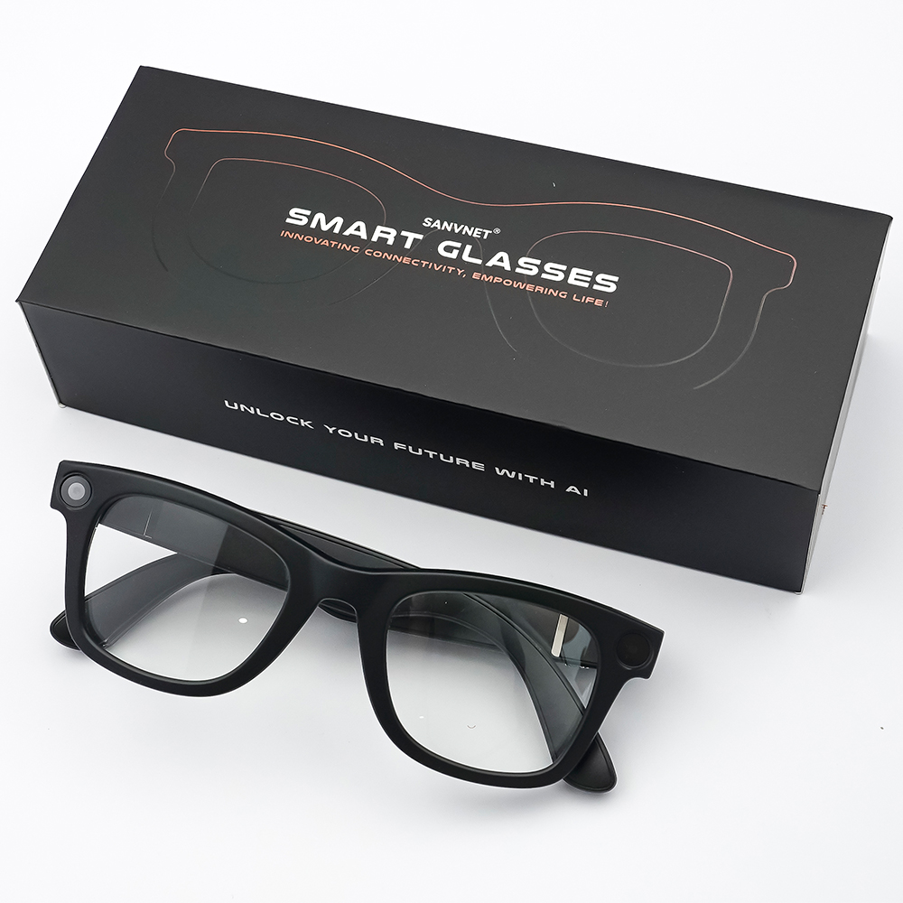 GS3 Smart Glasses 2025 with 800W HD Camera Wi-Fi Transmission Record BT Call Music Dual Lenses Smart Wearable Headset