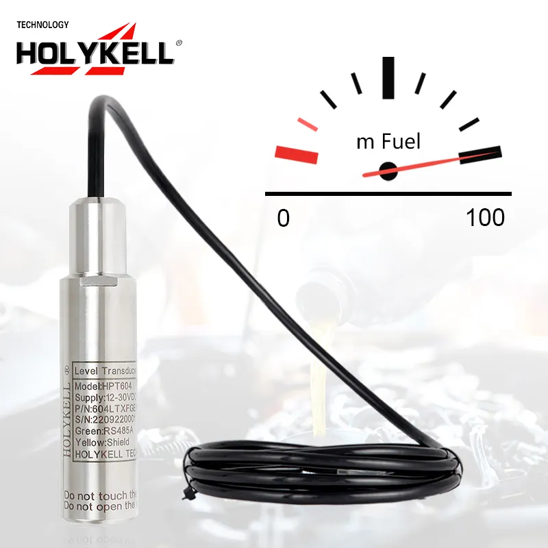 20 m PUR vent kablo 4-20ma seviye sensörü benzin deposu seviye ölçüm probları