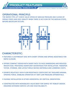Reliable Low Maintenance Costs Flange <strong>Check</strong> <strong>Valve</strong> Friction-Resistant Easy to Maintain <strong>Check</strong> <strong>Wafer</strong> <strong>Valve</strong> - Product Image 5