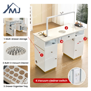 Muebles <span class=keywords><strong>de</strong></span> Salón, Estación <span class=keywords><strong>de</strong></span> Manicura, <span class=keywords><strong>Mesa</strong></span> <span class=keywords><strong>de</strong></span> Manicura con Almacenamiento, Mesas <span class=keywords><strong>de</strong></span> Manicura con Muchos Cajones - Product Image 4