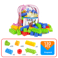 Jouets Classiques de Créativité à Grandes Particules, Blocs de Construction en Plastique DIY Montessori Éducatifs pour Enfants, Garçons et Filles