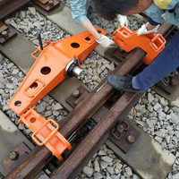 Máquina Dobladora de Rieles Hidráulica YZG-550, Herramienta Dobladora de Rieles de Guía Horizontal, Nueva Dobladora de Rieles de Metal de Acero con Tornillo de Gancho para Uso Ferroviario