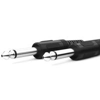 Kabel Instrumen Black Economy 3M 6M 10M Kabel Audio Gitar Kabel Gitar dengan Jack Mono 1/4 Inch