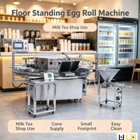 Nouvelle machine à gaufres et cornets de crème glacée automatique, multi-moules, design rotatif carrousel, électrique, en acier inoxydable 304, facile à utiliser, portable