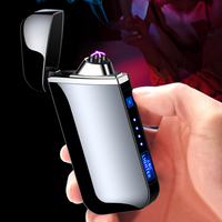 Briquet à arc électrique à commande tactile personnalisé 319 Outil de barbecue coupe-vent sans flamme rechargeable Cadeau parfait pour la fête des pères