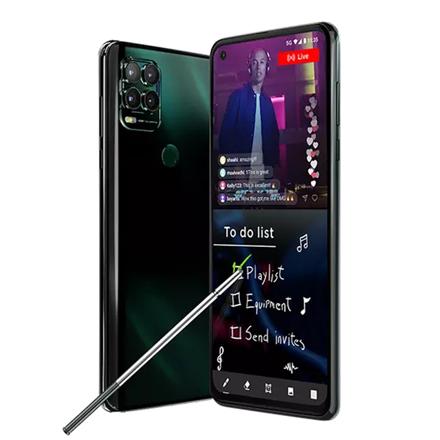 6.8" FHD+ 90Hz Octa Core 5G Android Smartphone Stylus Pen 4GB RAM+128GB Storage 48MP Quad Camera 5000mAh Battery English Spanish