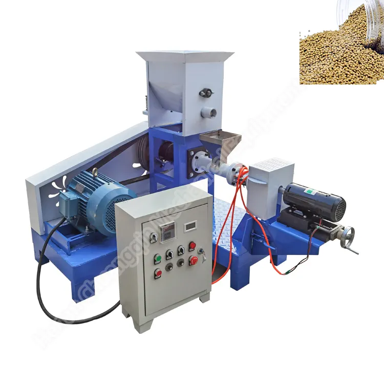 Pellet schwimmende Linie Tiernahrung maschine 450 kg/h Mini-Extruder-Futter fisch