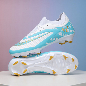 Chaussures <span class=keywords><strong>de</strong></span> football pour enfants, crampons <span class=keywords><strong>de</strong></span> football d'extérieur à tige basse, crampons longs, taille 31-40, légères, respirantes, durables, crampons pour terrain ferme - Product Image 6
