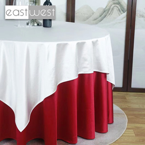 Mantel Blanco Tejido EastWest para Bodas, Hoteles y Restaurantes - Tamaños Redondos y Rectangulares Personalizables - Product Image 6