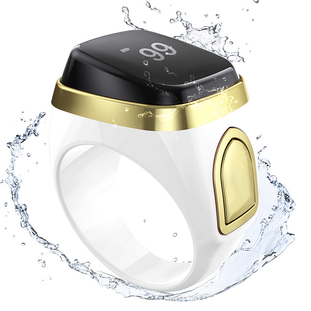 Digital Metal Smart Ring Rotatable Waterproof Muslin Iqibla BT Smart Tasbih Zikr Count Prayer Ring Smart Ring Men Android or IOS