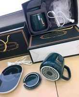 Ensemble de tasses à café avec logo personnalisé Chauffe-tasse en céramique avec coussin chauffant USB pour la maison Cadeau de Offre Spéciale intelligent avec contrôle de la température