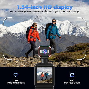 Custom QZT 4K Swivel Tilt Lens Pocket Camera Mini Action Cam for Vlogging Travel Sports - Product Image 5