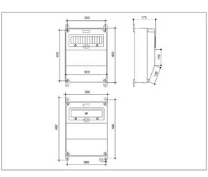 Boîtier <span class=keywords><strong>de</strong></span> distribution électrique étanche pour extérieur, panneau mural pour éclairage <span class=keywords><strong>de</strong></span> <span class=keywords><strong>chantier</strong></span> mobile - Product Image 6