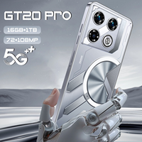 Version Globale GT20 Pro 5G Smartphone Écran HD Complet 7,3 Pouces Android 14 Double SIM 16 Go+1 To Haute Qualité 108MP Espagnol