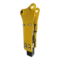 SDKINGTECH Pompe hydraulique supérieure pour brise-roche, type latéral pour mini-pelle rétrocaveuse JCB 3CX, capacité 3 tonnes, garantie 1 an