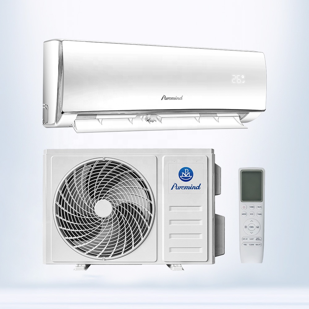 Puremind Aan De Muur Gemonteerde Mini Split Airconditioner 9000btu 12000 Btu Huishoudelijke Omvormer Airconditioning Ductless Ac Unit