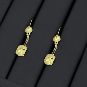 Boucles d'oreilles pendantes JXX en laiton plaqué or 24 carats, motif géométrique vintage, pour la Somalie, design classique de haute qualité - Product Image 4