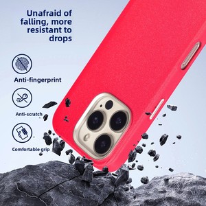 Funda de Teléfono con Carga Inalámbrica Magnética de Cuero PU Antihuellas a <span class=keywords><strong>Precio</strong></span> de Mayoreo para <span class=keywords><strong>iPhone</strong></span> <span class=keywords><strong>13</strong></span> 14 15 16 Plus 17 Pro Air Pro Max - Product Image 2