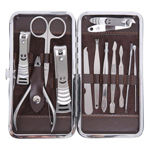 High Quality OEM Professional Manicure Set 12 Pieces Stainless Steel <b>Nail</b> <b>Tools</b> Hand Foot Facial Care Grooming Manicure Pedicure - Product Image 2